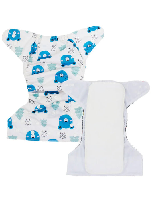 Blue Bear Hugs Reusable Cloth Diaper