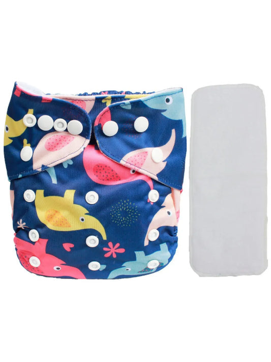 Little Elephant Stroll Reusable Cloth Diaper